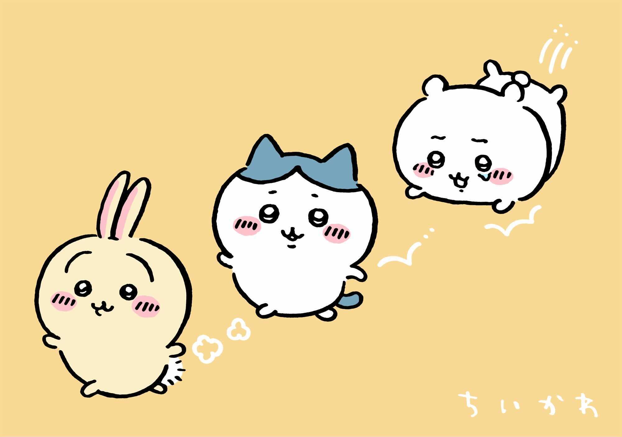 ちいかわグッズハチワレ】ハチワレ ちいかわ うさぎ×EDWIN ハチワレ